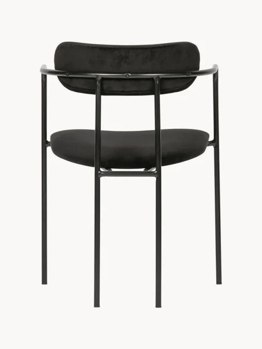 Sillas Con Reposabrazos|Sillas> Silla con reposabrazos de terciopelo y metal Elvy