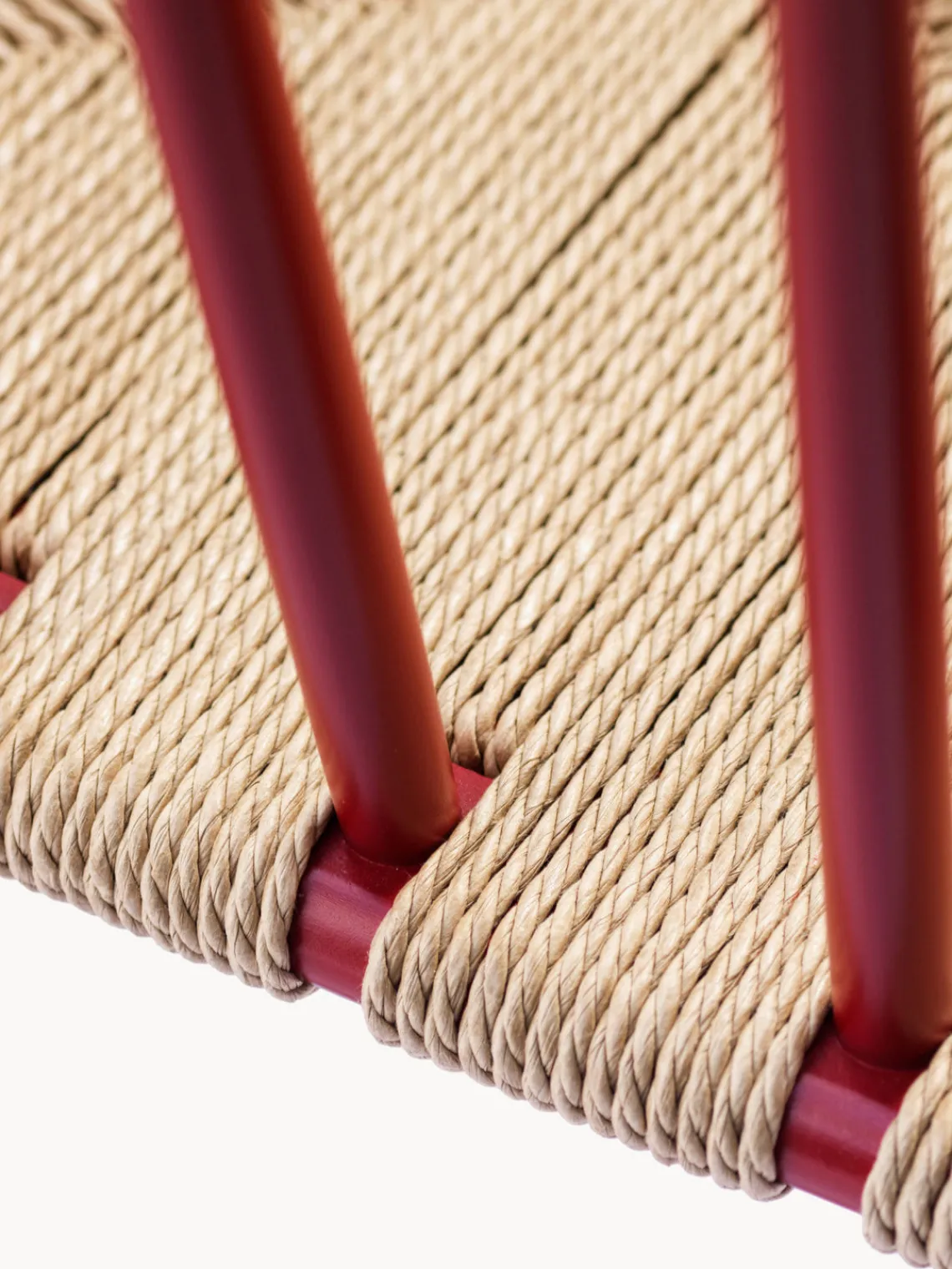 Sillas>FDB Møbler Silla con reposabrazos de madera J81 Rojo, beige