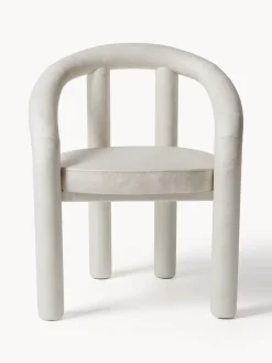 Clearance Silla con reposabrazos de terciopelo Calan Sillas