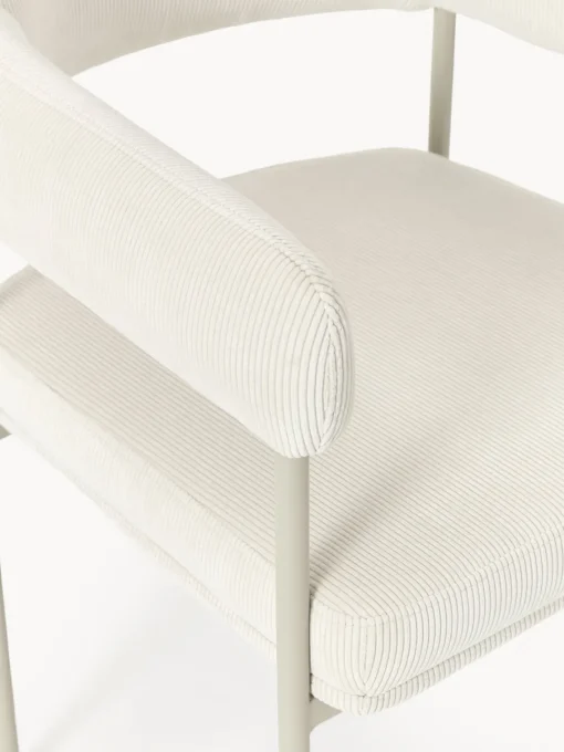 Online Silla con reposabrazos de pana Zoe Sillas Con Reposabrazos|Sillas