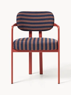 Sillas Con Reposabrazos|Sillas></noscript>Westwing Collection Silla con reposabrazos de diseño DEDAR Milano x Westwing Adrien Tejido de sarga, Voulez-Vous Tiramisu