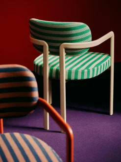 Sillas Con Reposabrazos|Sillas></noscript>Westwing Collection Silla con reposabrazos de diseño DEDAR Milano x Westwing Adrien Tejido de sarga, Voulez-Vous Tiramisu