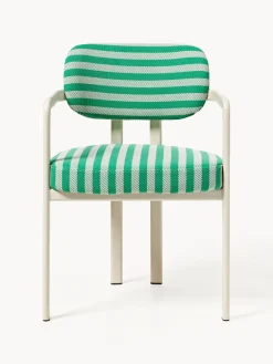 Sillas Con Reposabrazos|Sillas></noscript>Westwing Collection Silla con reposabrazos de diseño DEDAR Milano x Westwing Adrien Tejido de sarga, Voulez-Vous Fragola Menta