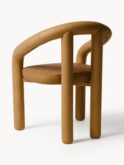 Sillas></noscript>Westwing Collection Silla con reposabrazos de terciopelo Calan Terciopelo marrón