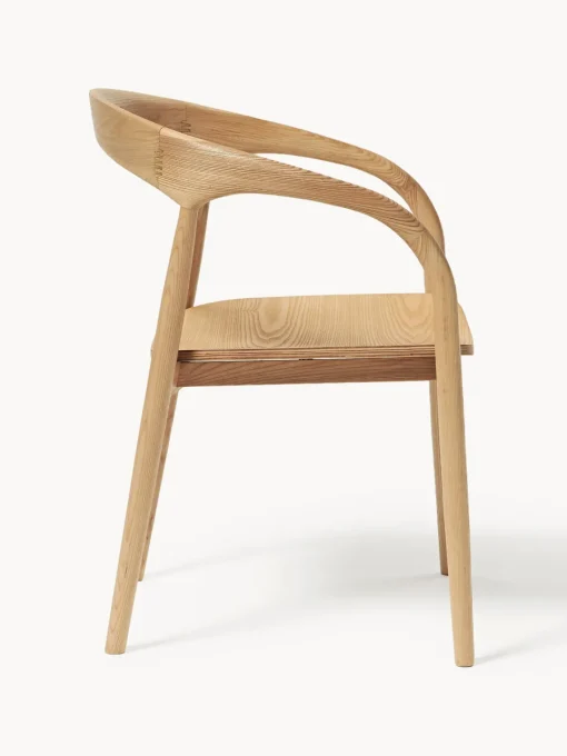Sillas De Madera|Sillas Con Reposabrazos>Westwing Collection Silla con reposabrazos de madera de fresno Camille Madera de fresno clara