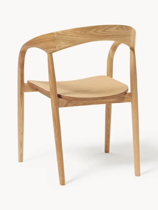 Sillas De Madera|Sillas Con Reposabrazos>Westwing Collection Silla con reposabrazos de madera de fresno Camille Madera de fresno clara