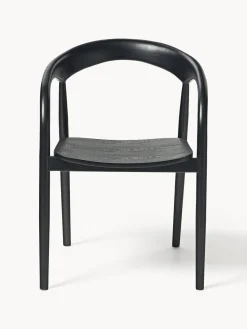Sillas De Madera|Sillas Con Reposabrazos></noscript>Westwing Collection Silla con reposabrazos de madera de fresno Camille Negro