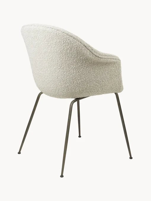 Sale Silla con reposabrazos en tejido bouclé Bat Sillas Con Reposabrazos|Sillas