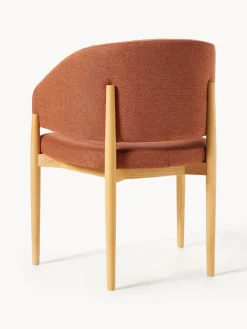 Sillas Con Reposabrazos|Sillas></noscript>Westwing Collection Silla con reposabrazos Nemo Tejido terracota, madera de fresno clara