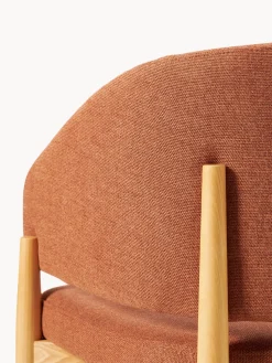 Sillas Con Reposabrazos|Sillas></noscript>Westwing Collection Silla con reposabrazos Nemo Tejido terracota, madera de fresno clara