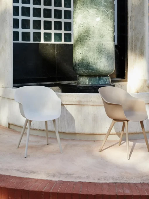 Sillas De Jardín|Sillas De Jardí­N>GUBI Silla con reposabrazos para exterior Beetle Blanco mate