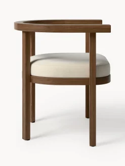 Sillas De Jardín|Sillas De Jardí­N></noscript>Westwing Collection Silla con reposabrazos para exterior de madera de acacia Matheus, con cojín