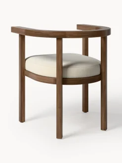 Sillas De Jardín|Sillas De Jardí­N></noscript>Westwing Collection Silla con reposabrazos para exterior de madera de acacia Matheus, con cojín