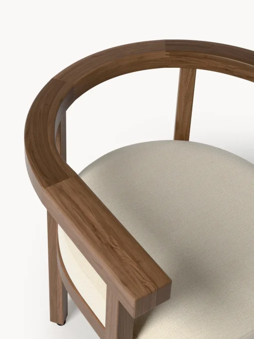 Sillas De Jardín|Sillas De Jardí­N>Westwing Collection Silla con reposabrazos para exterior de madera de acacia Matheus, con cojín