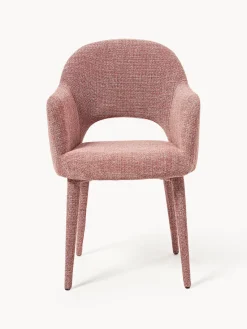 Sillas Con Reposabrazos|Sillas></noscript>Westwing Collection Silla con reposabrazos Rachel Tejido rojo coral