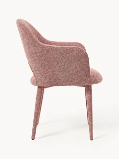 Sillas Con Reposabrazos|Sillas></noscript>Westwing Collection Silla con reposabrazos Rachel Tejido rojo coral