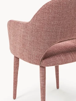 Sillas Con Reposabrazos|Sillas></noscript>Westwing Collection Silla con reposabrazos Rachel Tejido rojo coral