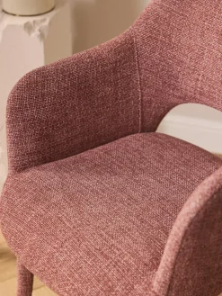 Sillas Con Reposabrazos|Sillas></noscript>Westwing Collection Silla con reposabrazos Rachel Tejido rojo coral