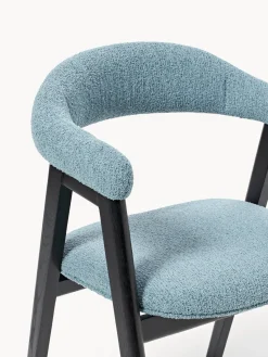 Hot Silla con reposabrazos tapizada en tejido bouclé Nik Sillas Con Reposabrazos|Sillas