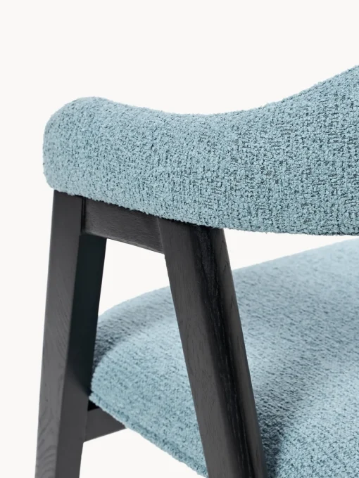 Hot Silla con reposabrazos tapizada en tejido bouclé Nik Sillas Con Reposabrazos|Sillas