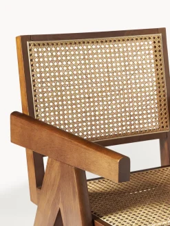 Sillas De Madera|Sillas Con Reposabrazos></noscript>Westwing Collection Silla con repozabrazos de tejido vienés Sissi Madera de roble oscura, beige claro