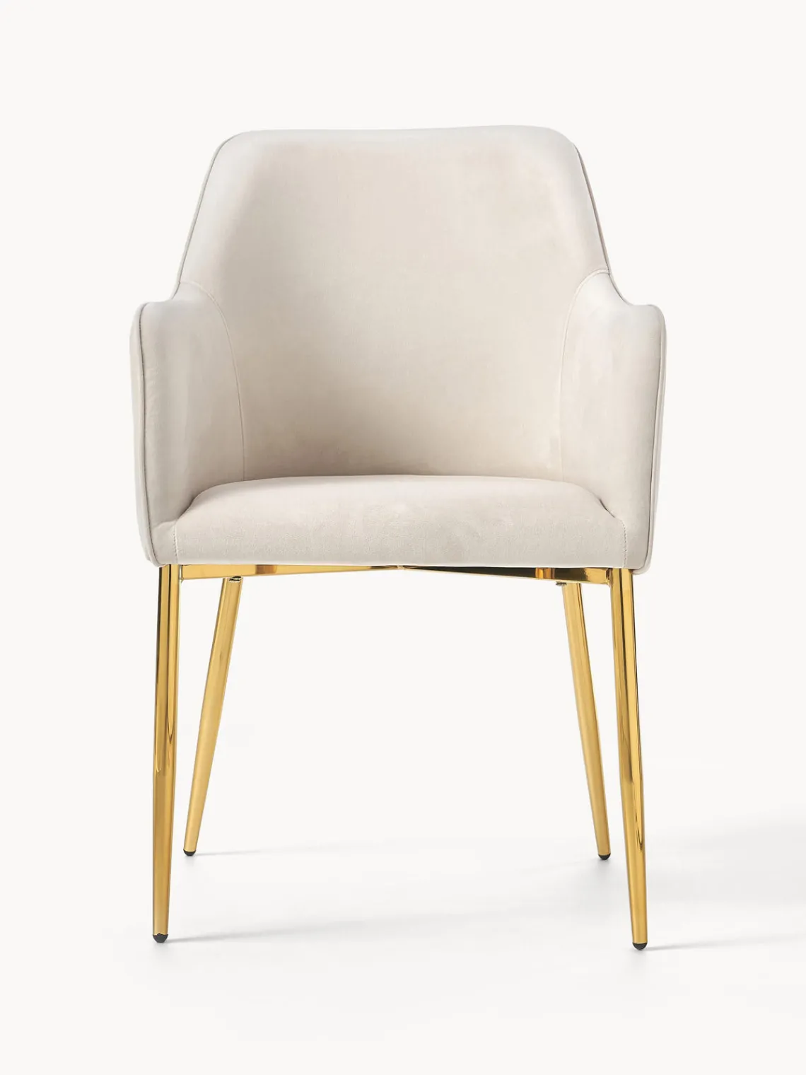 Best Silla con resposabrazos en terciopelo Ava Sillas Con Reposabrazos|Sillas