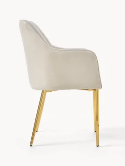 Best Silla con resposabrazos en terciopelo Ava Sillas Con Reposabrazos|Sillas