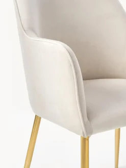 Best Silla con resposabrazos en terciopelo Ava Sillas Con Reposabrazos|Sillas