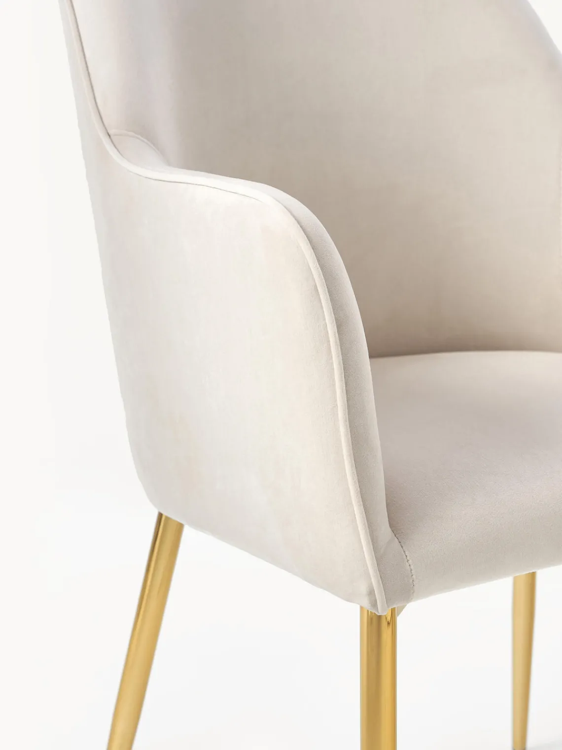 Best Silla con resposabrazos en terciopelo Ava Sillas Con Reposabrazos|Sillas