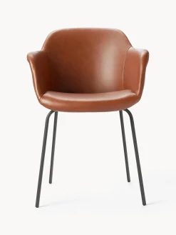 Outlet Silla de cuero sintético con reposabrazos Fiji Sillas Con Reposabrazos|Sillas