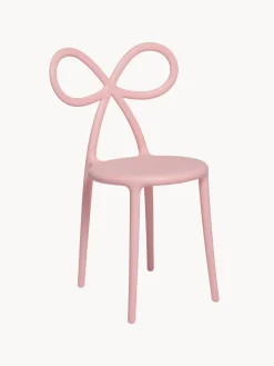 Sillas De Jardín|Sillas De Jardí­N>Qeeboo Silla de diseño Ribbon Rosa claro mate