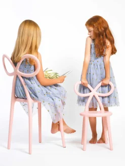 Sillas De Jardín|Sillas De Jardí­N></noscript>Qeeboo Silla de diseño Ribbon Rosa claro mate
