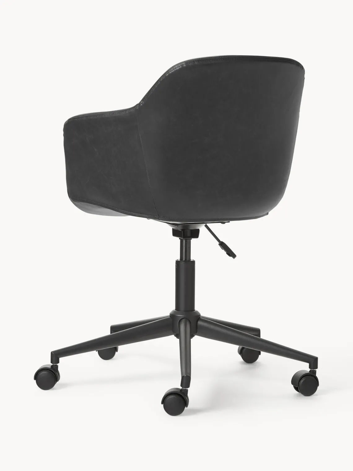 Clearance Silla de escritorio con asiento estrecho de cuero sintético Fiji Sillas De Escritorio|Sillas De Escritorio