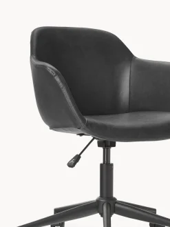 Clearance Silla de escritorio con asiento estrecho de cuero sintético Fiji Sillas De Escritorio|Sillas De Escritorio