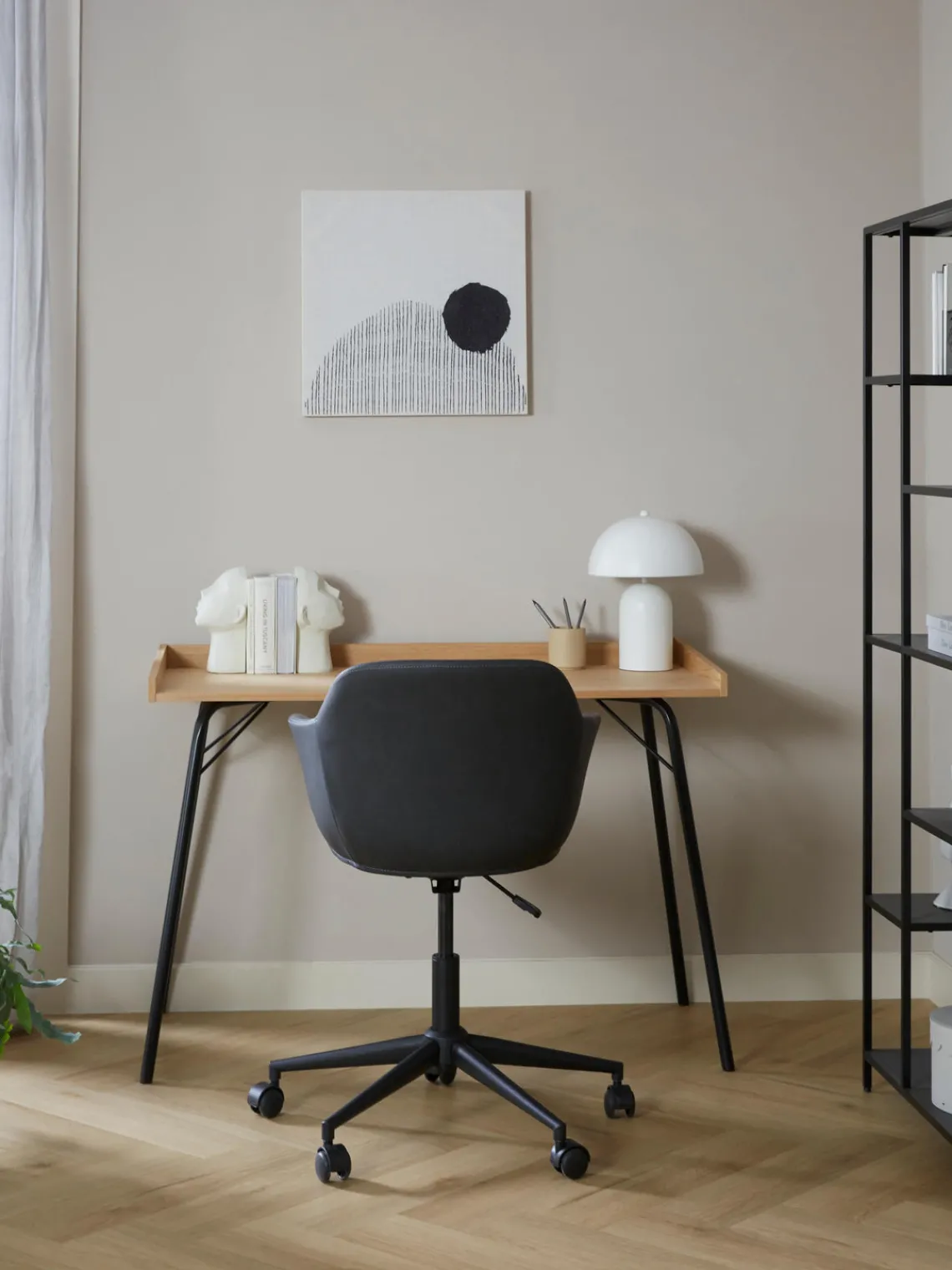 Clearance Silla de escritorio con asiento estrecho de cuero sintético Fiji Sillas De Escritorio|Sillas De Escritorio