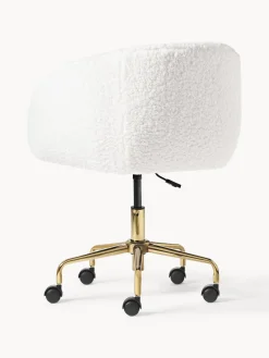 Sillas De Escritorio|Sillas De Escritorio></noscript>Westwing Collection Silla de escritorio de borreguillo Emmie, altura regulable
