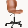 Sillas De Escritorio|Sillas De Escritorio> Silla de escritorio de cuero sintético Batilda, altura regulable