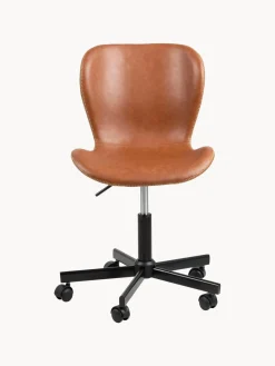 Sillas De Escritorio|Sillas De Escritorio></noscript> Silla de escritorio de cuero sintético Batilda, altura regulable