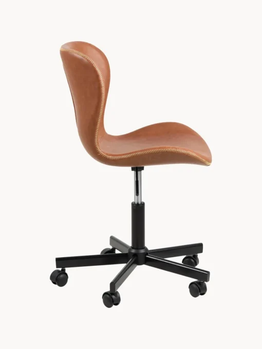 Sillas De Escritorio|Sillas De Escritorio> Silla de escritorio de cuero sintético Batilda, altura regulable