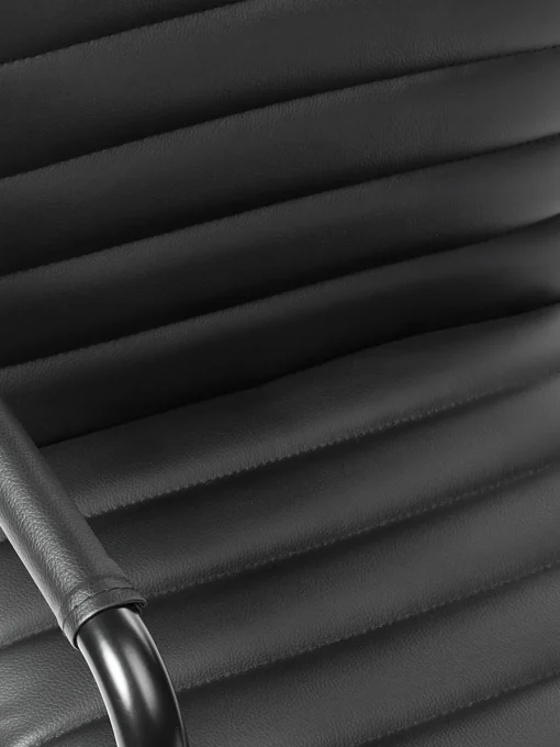 Sillas De Escritorio|Sillas De Escritorio> Silla de escritorio de cuero sintético Winslow, ajustable en altura Cuero sintético negro