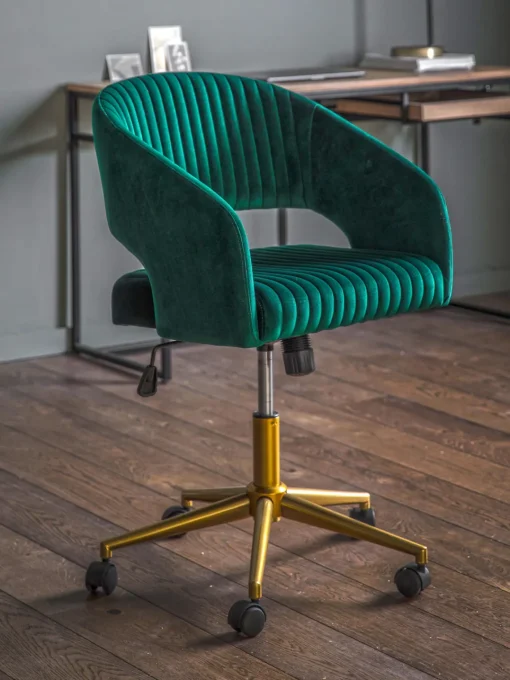 Discount Silla de escritorio de terciopelo regulable en altura Murray Sillas De Escritorio|Sillas De Escritorio