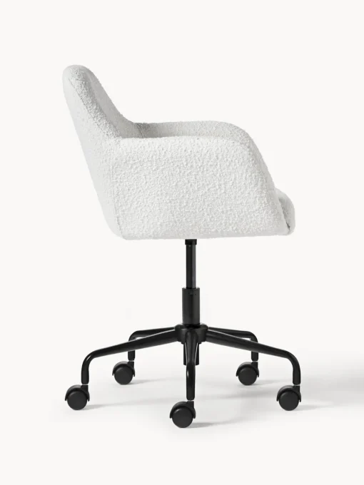 Sale Silla de escritorio en tejido bouclé Lucie Sillas De Escritorio|Sillas De Escritorio