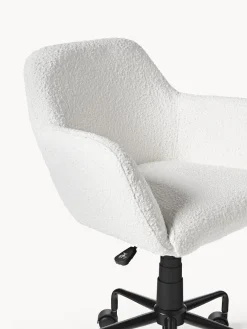 Sale Silla de escritorio en tejido bouclé Lucie Sillas De Escritorio|Sillas De Escritorio