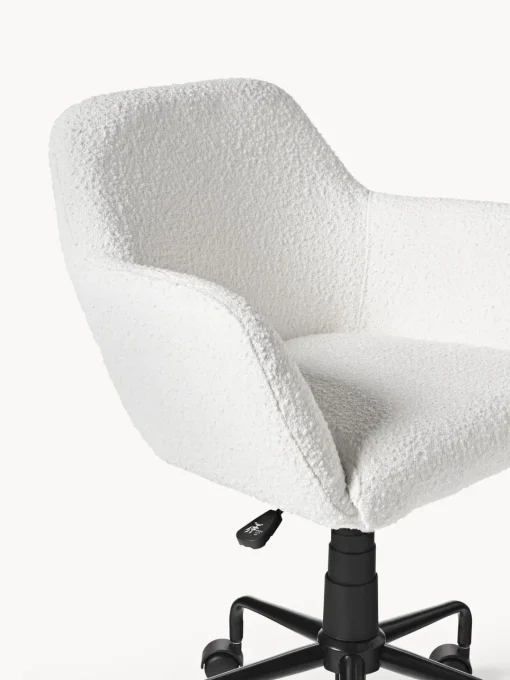 Sale Silla de escritorio en tejido bouclé Lucie Sillas De Escritorio|Sillas De Escritorio