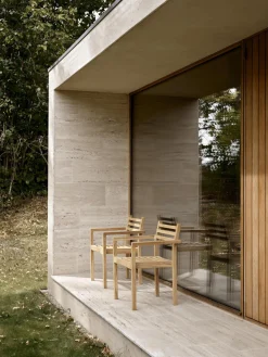 New Silla de jardín apilable de madera de teca AH502 Sillas De Jardín|Sillas De Jardí­N