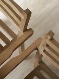 New Silla de jardín apilable de madera de teca AH502 Sillas De Jardín|Sillas De Jardí­N