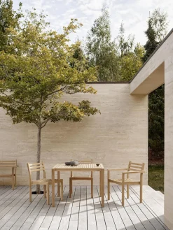 New Silla de jardín apilable de madera de teca AH502 Sillas De Jardín|Sillas De Jardí­N