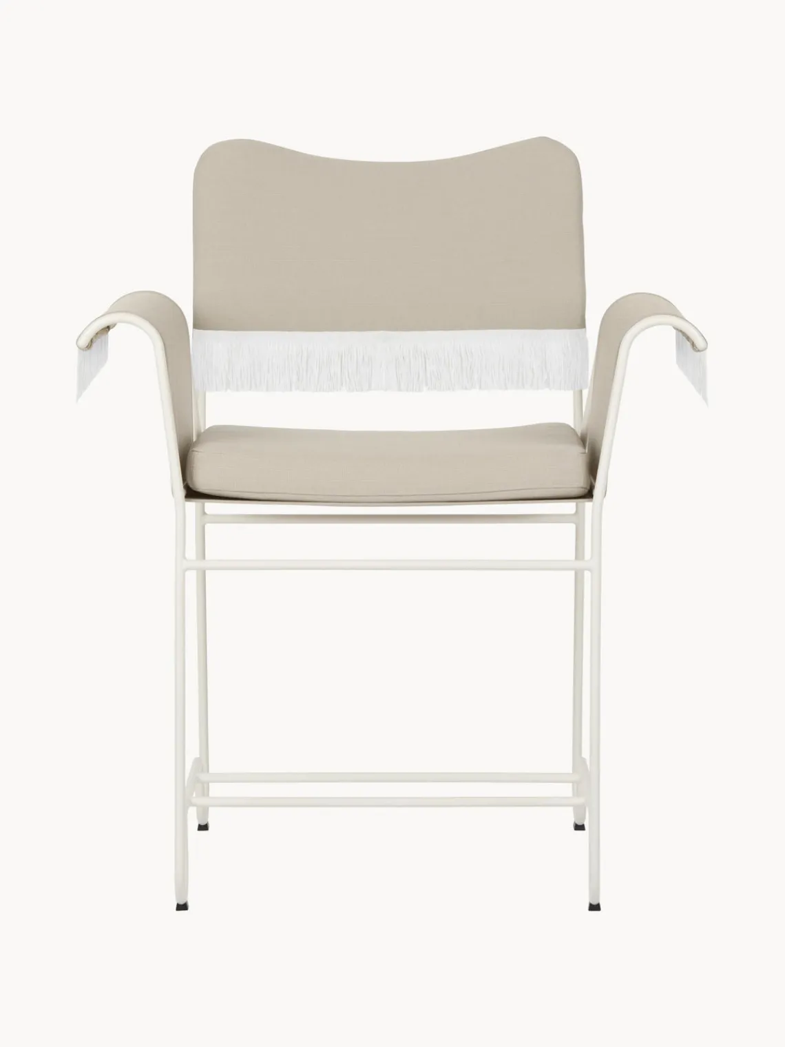 Sillas De Jardín|Sillas De JardíN>GUBI Silla de jardín con flecos Tropique Blanco, beige