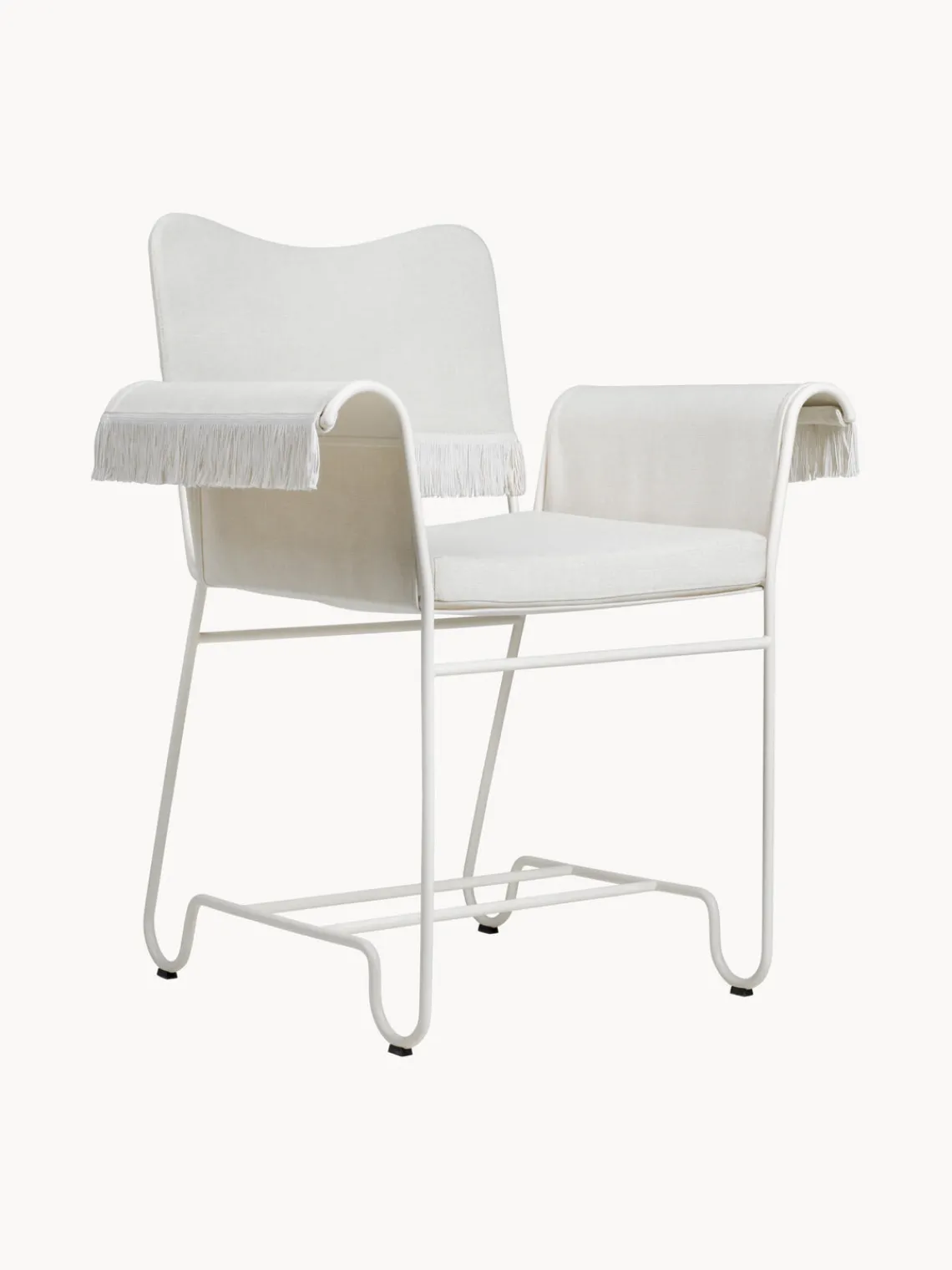 Sillas De Jardín|Sillas De JardíN>GUBI Silla de jardín con flecos Tropique Tejido blanco, blanco