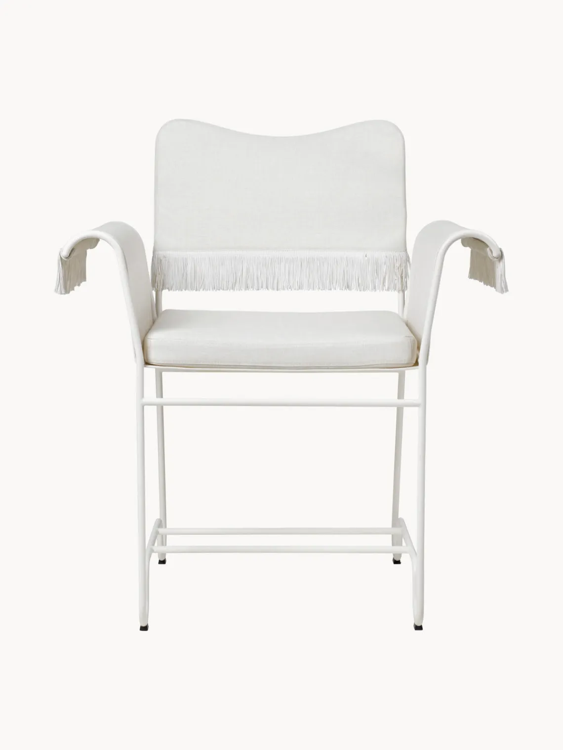 Sillas De Jardín|Sillas De JardíN>GUBI Silla de jardín con flecos Tropique Tejido blanco, blanco